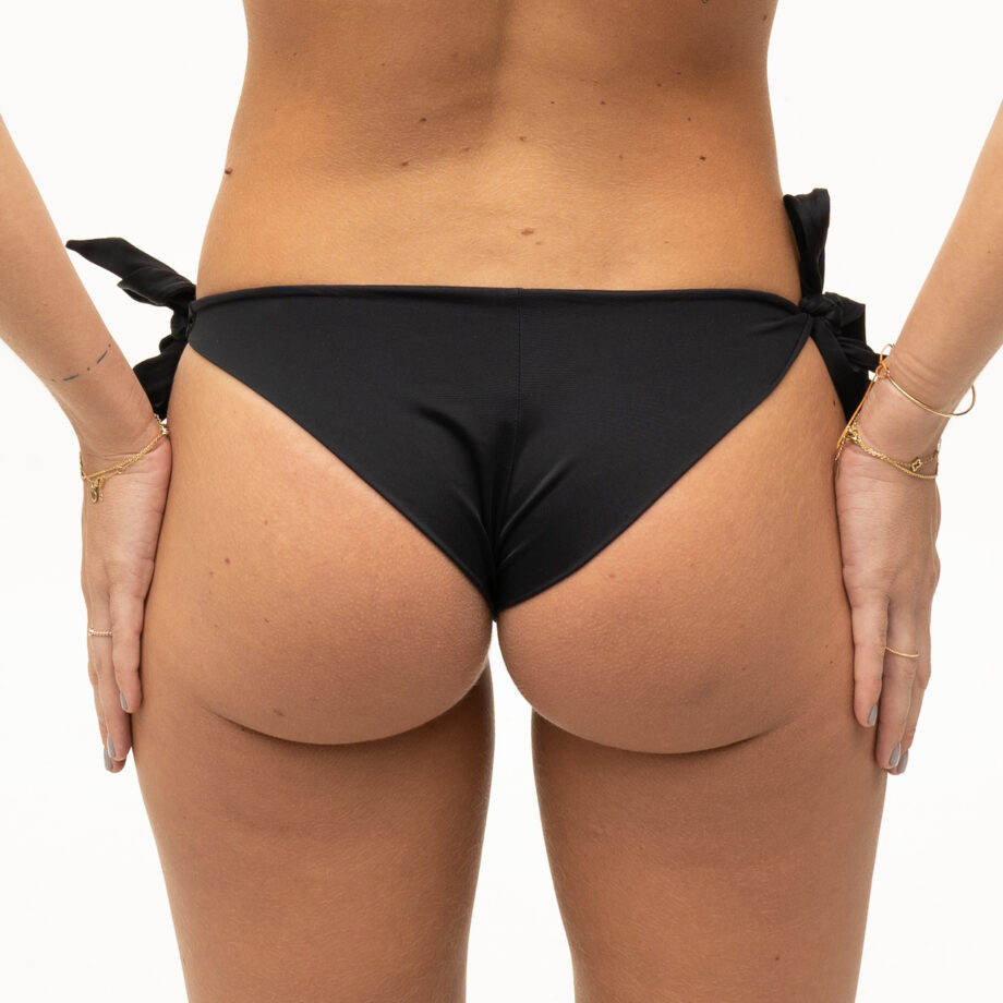 Black bikini bottom with bows