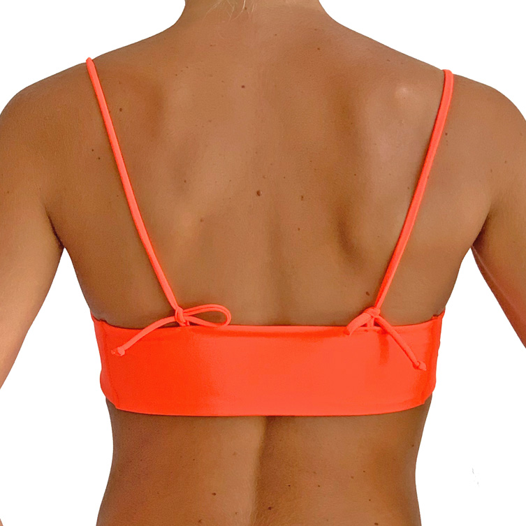 Orange bikini top