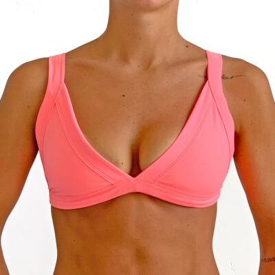 Pink push up bikini top